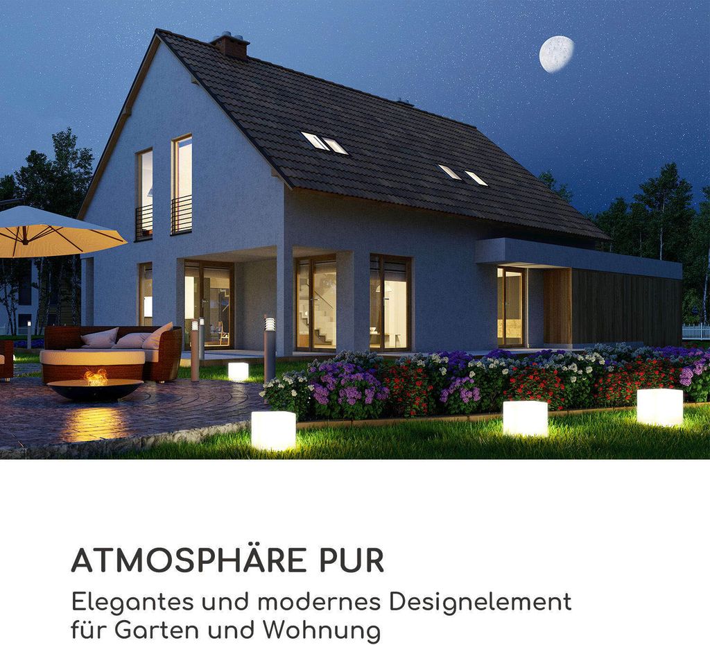 Blumfeldt Shinecube XL Gartenlampe mit LED-Beleuchtung in Produktbild 3
