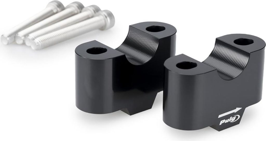 Puig Bmw F800gs 2025 +30mm Lenkererhöhungen Schwarz 22 mm Schwarz 22 mm