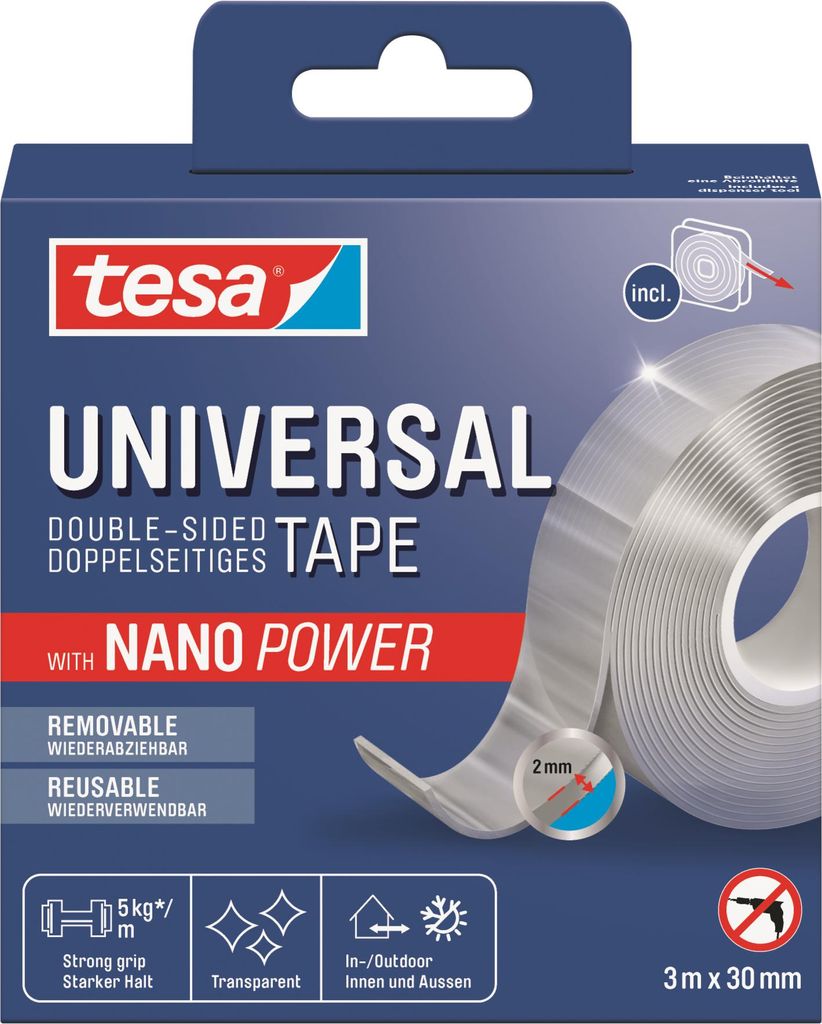 TESA 55810-00000-00, Montageband, Transparent, 3 m, Produktbild 