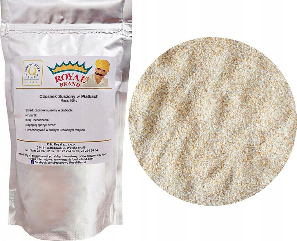 Česnek granulovaný 200G sušený přírodní příchuť Royal Brand Obrázek produktu 
