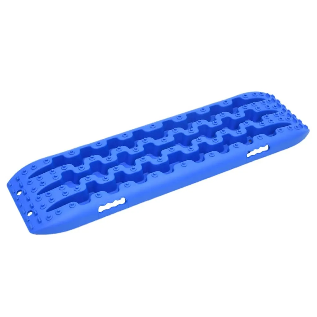 vidaXL Tapis de traction 2 pcs Bleu 106x30,5x7 cm Nylon - Aide au départ
