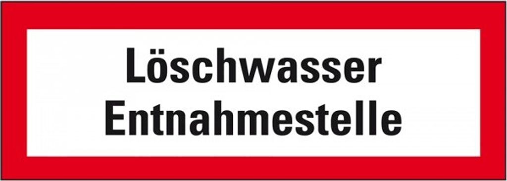 Dreifke Schild I Feuerwehrschild Löschwasser Entnahmestelle, Kunststoff, 297...