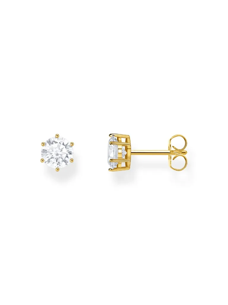 Regala Luce: Orecchini Thomas Sabo H2301-414-14 Oro e Pietre Bianche