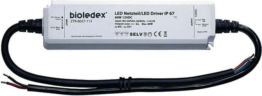 Bioledex 60W 12V DC LED Netzteil IP67 wasserdicht und witterungsfest
