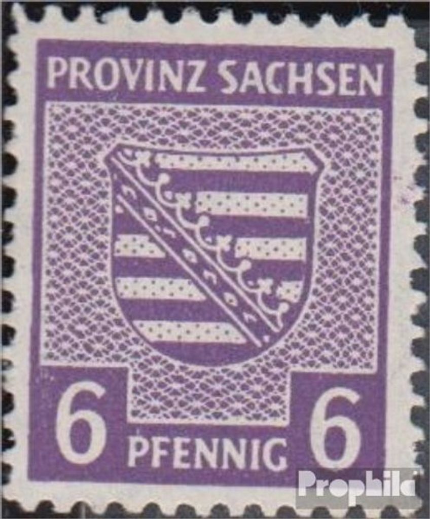 Briefmarken Sowjetische Zone (All.Bes.) 1946 Mi 69X A a Postmeistertrennung postfrisch Provinzwappen