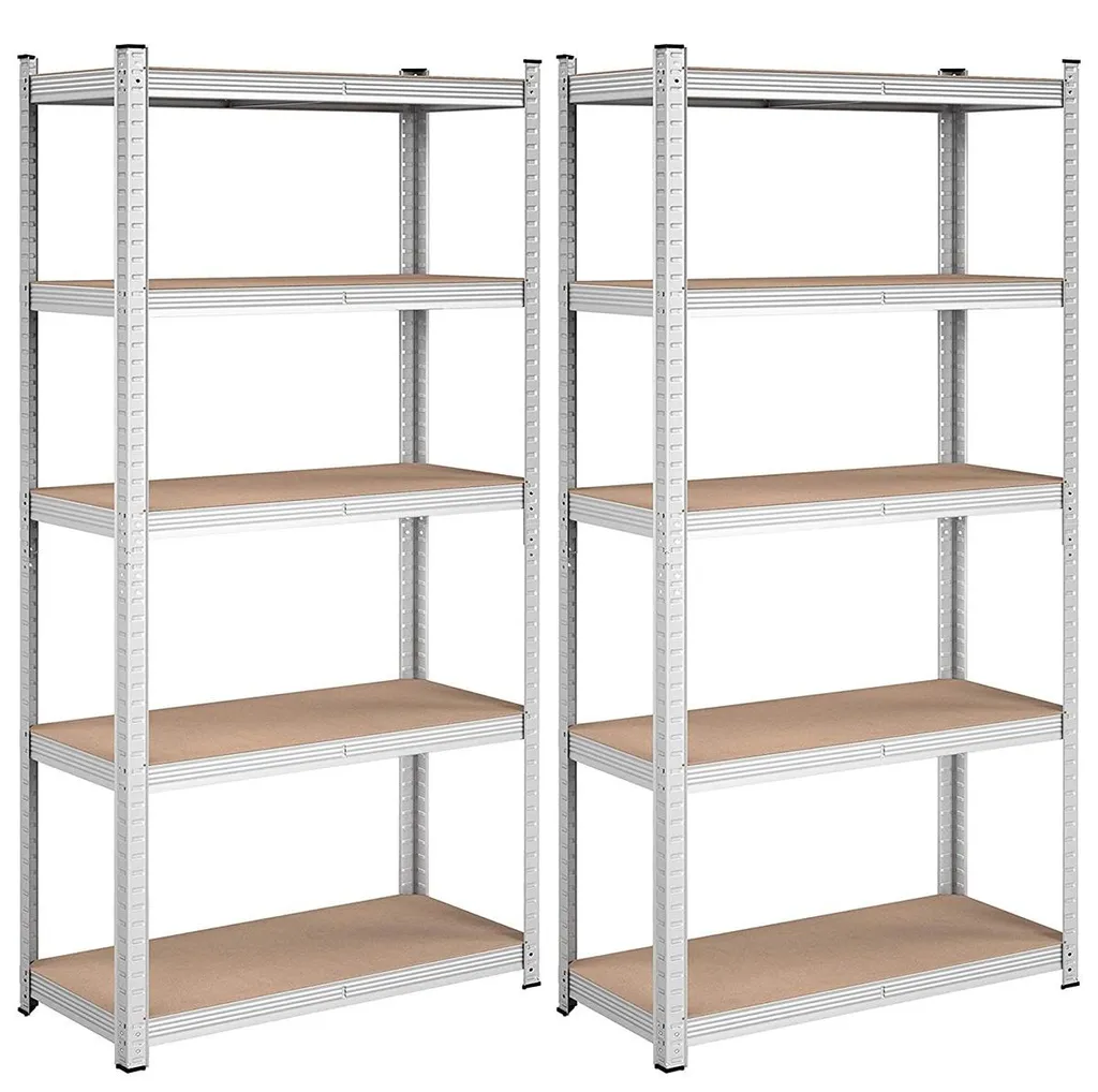Étagère de garage métallique lot de 2 modules de rangement modulables - 6