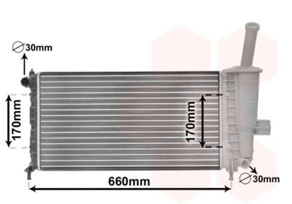 Radiateur de refroidissement moteur en aluminium pour berline série 300