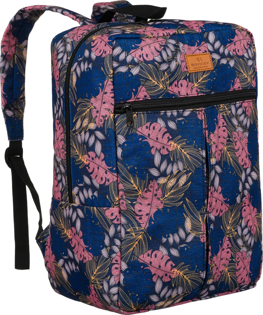 Zaino Donna Rovicky Pekama per Voli Low Cost 40x25x20 Blu Rosa