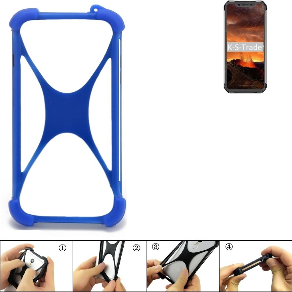 K-S-Trade Handy Hülle kompatibel mit Blackview BV9600E Silikon Schutzhülle Cover Case Bumper Silikoncase TPU Softcase Schutz Hülle Smartphone