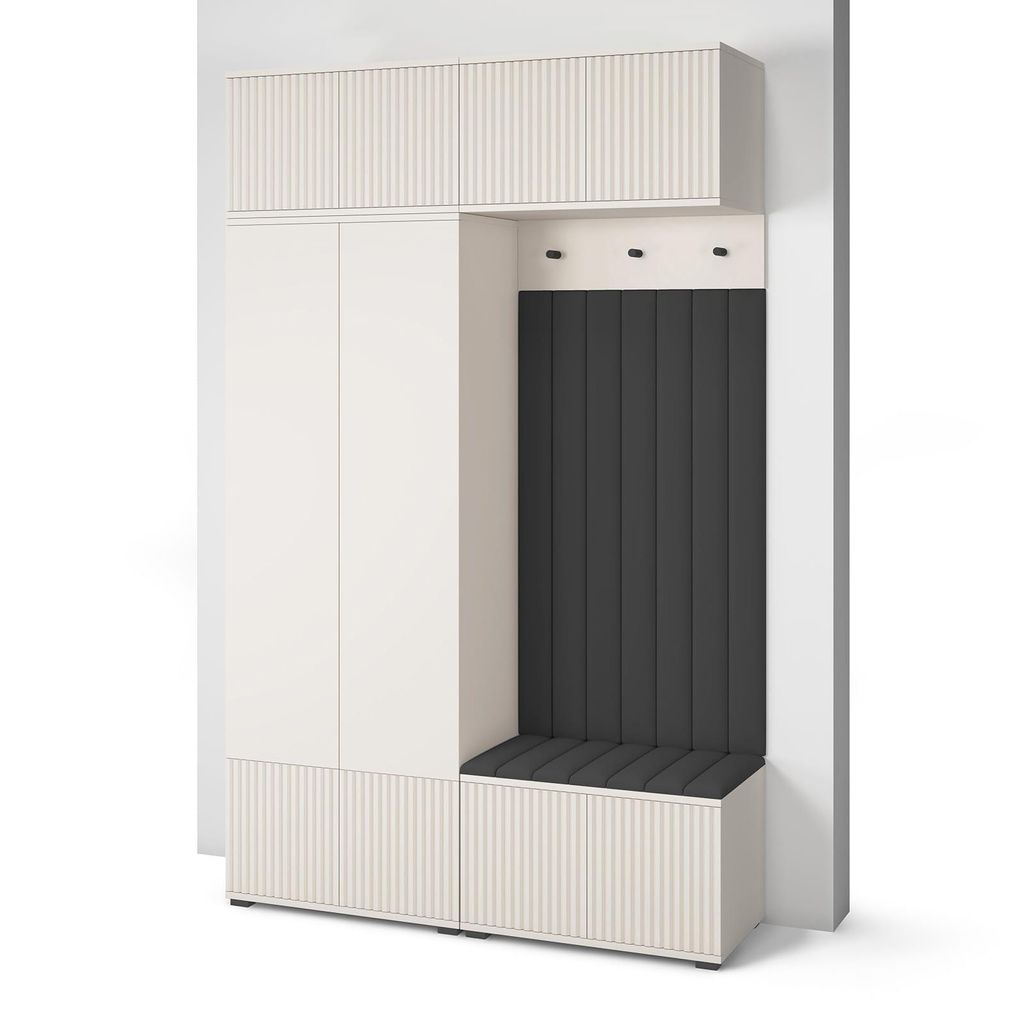 Garderoben-Set Ritmo version 2 – gefräste Kleiderschrank Produktbild 