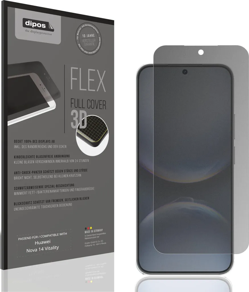 Pellicola Vetro Temperato Privacy per Huawei Nova 14 Vitality Anti-Shock