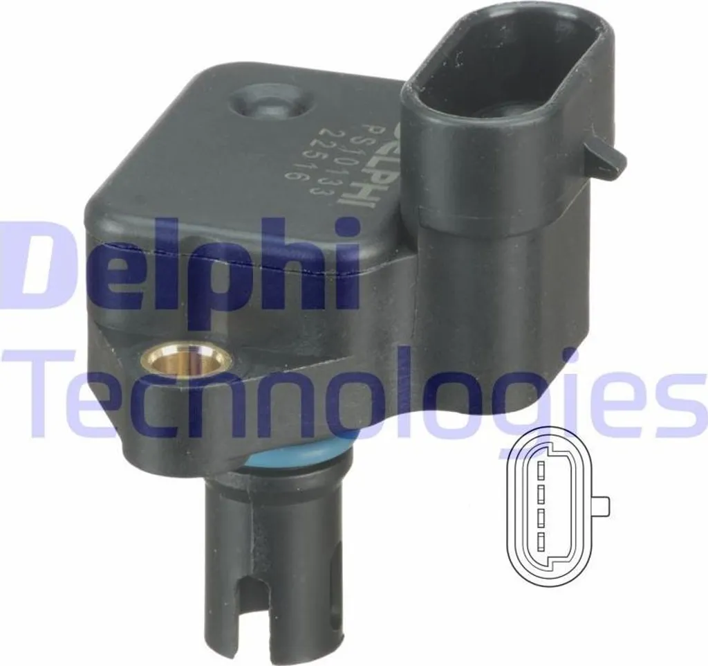 Capteur de Pression Admission Delphi OE MHK100820L Haute Précision Mini