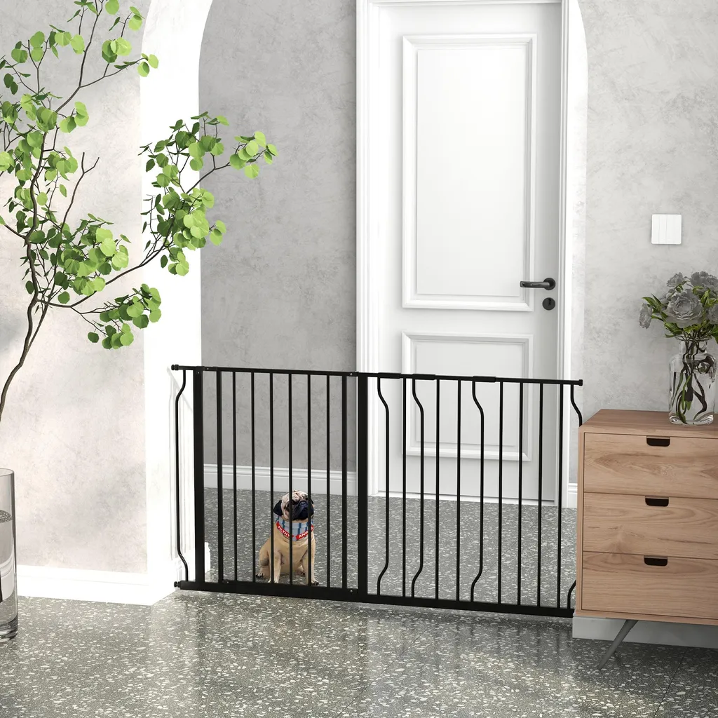 Barrière Chien à Double Verrouillage 145 cm avec Ouverture Bidirection - 2