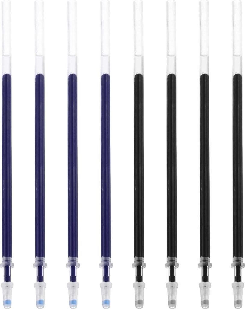 Nachfš¹llpackung fš¹r Rezeptionsstift, 4 Stš¹ck blaue Gel-Tintenstift-Nachfš¹llpackungen und 4 Stš¹ck schwarze Gel-Tintenstift-Nachfš¹l...