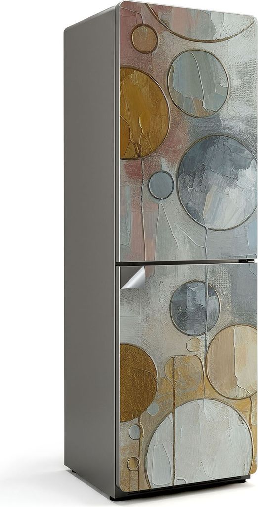 Eine Schlucht mit fließendem Wasser – Kühlschrank Aufkleber – Klebefolie Kühlschrank – Kühlschrank Nachbildung – Kühlschrankfolie selb...