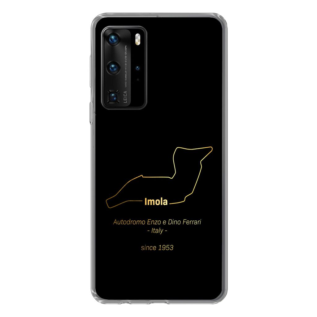 MuchoWow Handyhülle Schutzhülle Hülle für Huawei P40 Pro Formel 1 - Imola - Rennstrecke Silikon Softcase Handy Hülle - Schutz