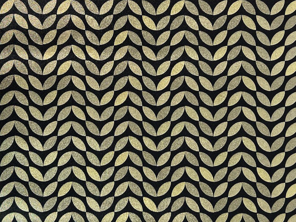 Klebefolie Möbel 45x50 cm - Goldenes Muster - Möbelfolie selbstklebend in Deko-Stil - Folie für Möbel zur schnellen Renovierung von Türen und ...