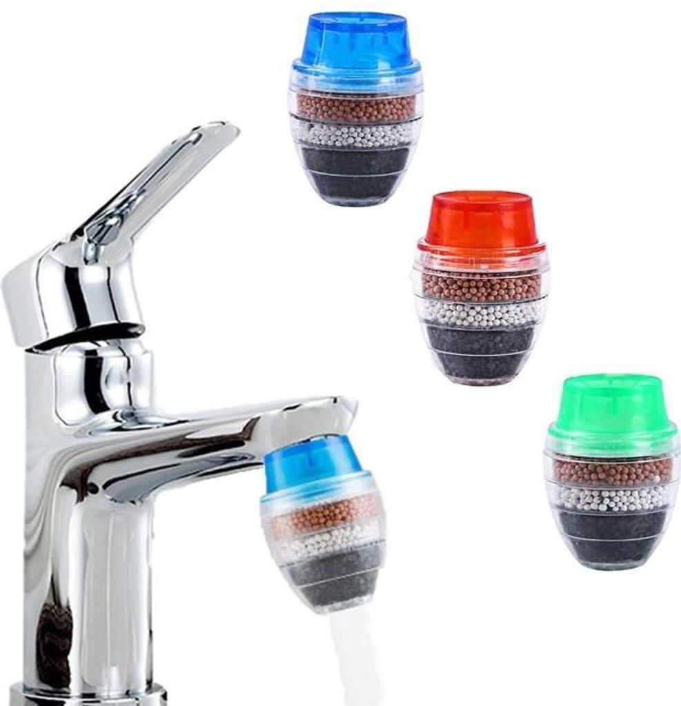 Set mit 3 Wasserhahnfiltern, Wasserfilter für Spültischarmaturen, Filterkartusche zur Reinigung und Wasseraufbereitung von Wasserhähnen