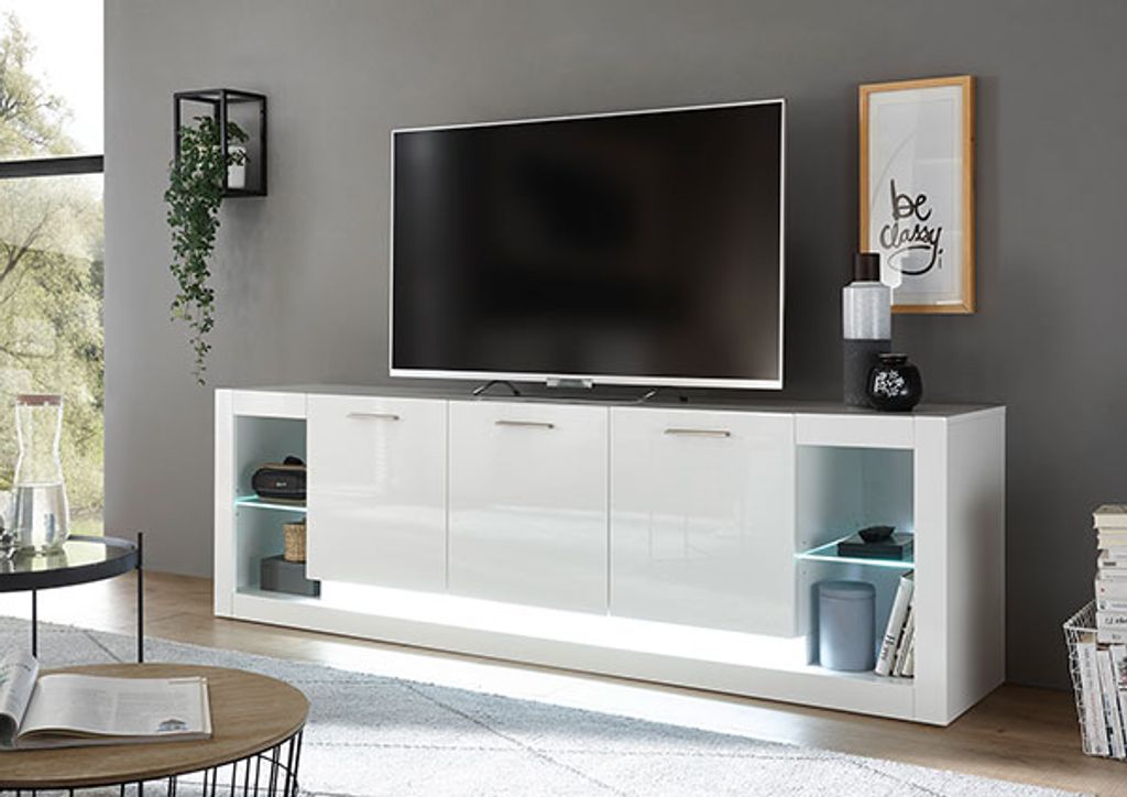 TV-Möbel TV-Rack Lowboard Fernsehtisch TV-Tisch TV-Element weiss oder schwarz 