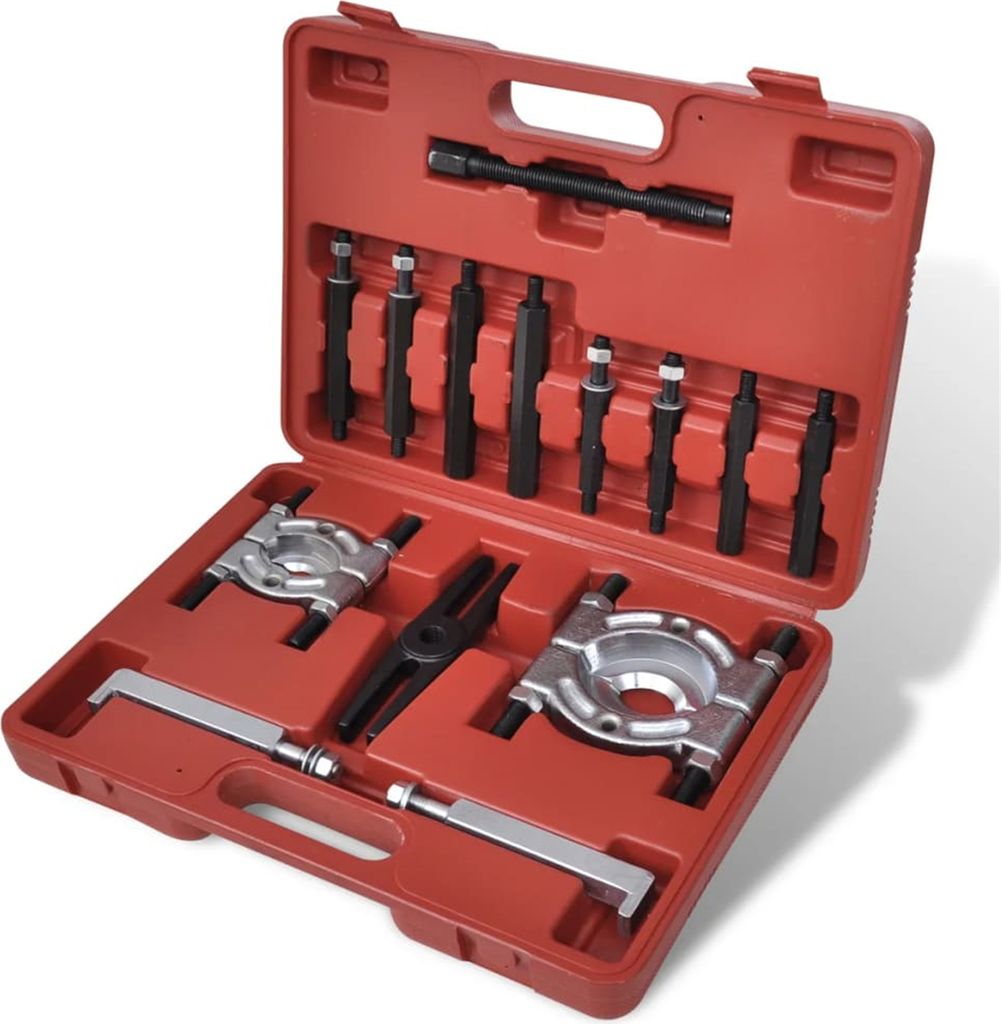 Lagerabzieher-Set, 14-teilig, Haltbarkeit, bessere Lagerung, geeignet zum Entfernen von Zahnrädern, Riemenscheiben und Lenkrädern