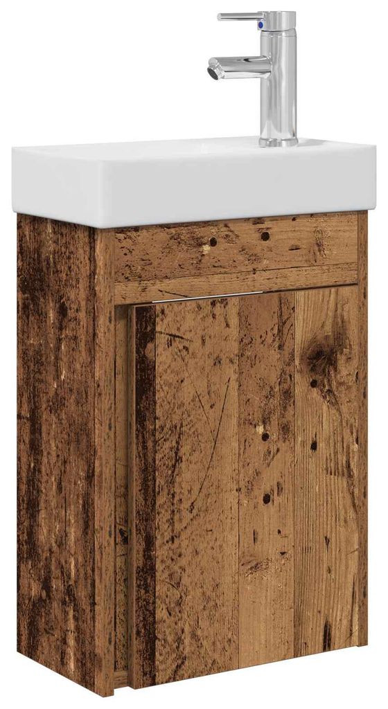 vidaXL Badezimmer Waschtischunterschrank mit Wasserhahn Produktbild 