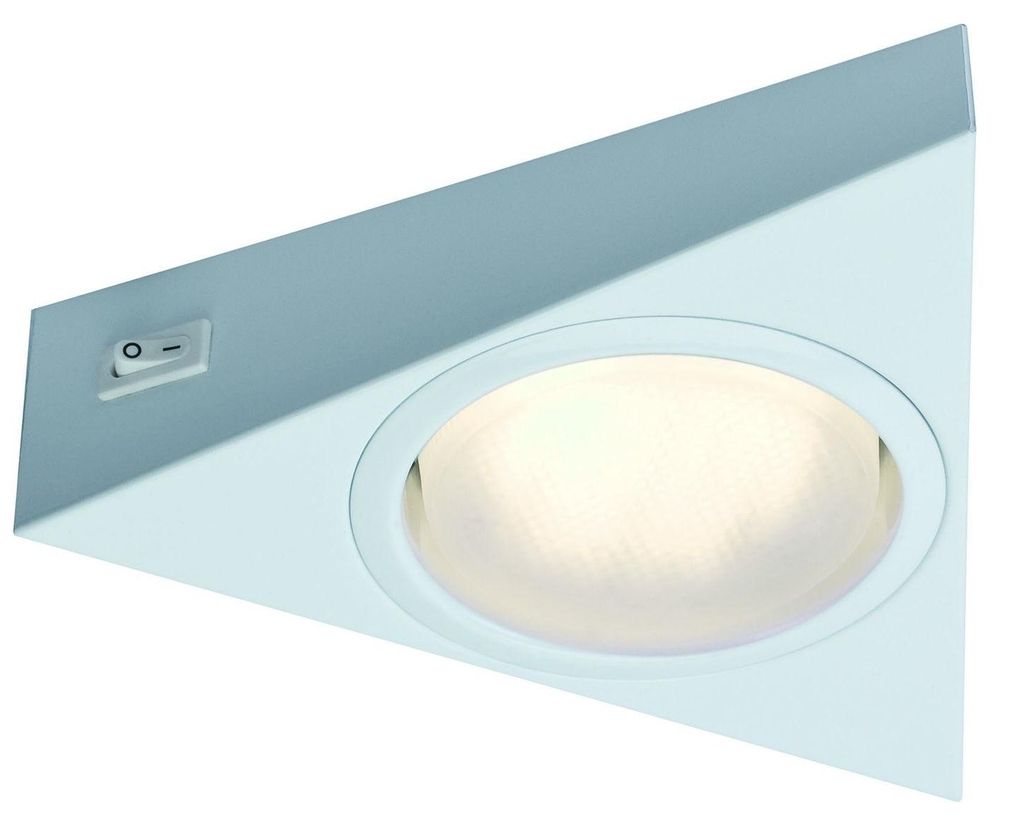Paulmann Möbel-Aufbauleuchte Micro Line Weiß 9W GX53 320lm warmweiß 2700K Sparlampe mit Schalter