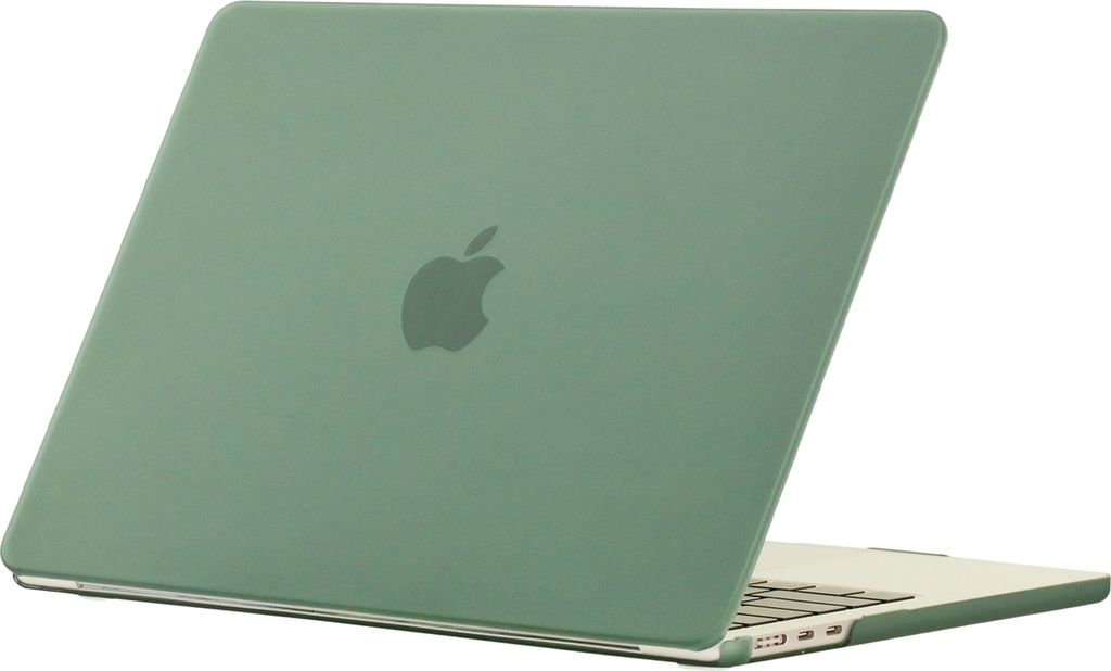 Mobigear Matte MacBook Air 15 Zoll (2023-2025) Hardcase Hülle MacBook Case - Grün - Model A2941 / A3114 / A3241