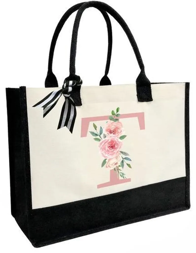 Sac de plage rose en toile robuste doté d'une poche de sécurité intérieure