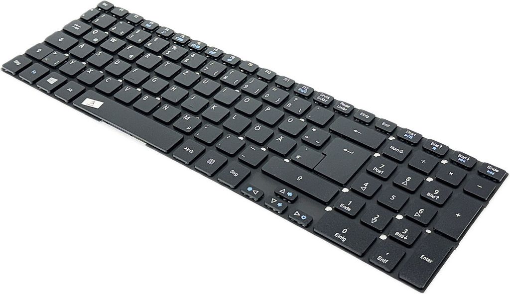DE - Tastatur Ohne Beleuchtung, Ohne Rahmen Version1 kompatibel für Acer Aspire V3-551