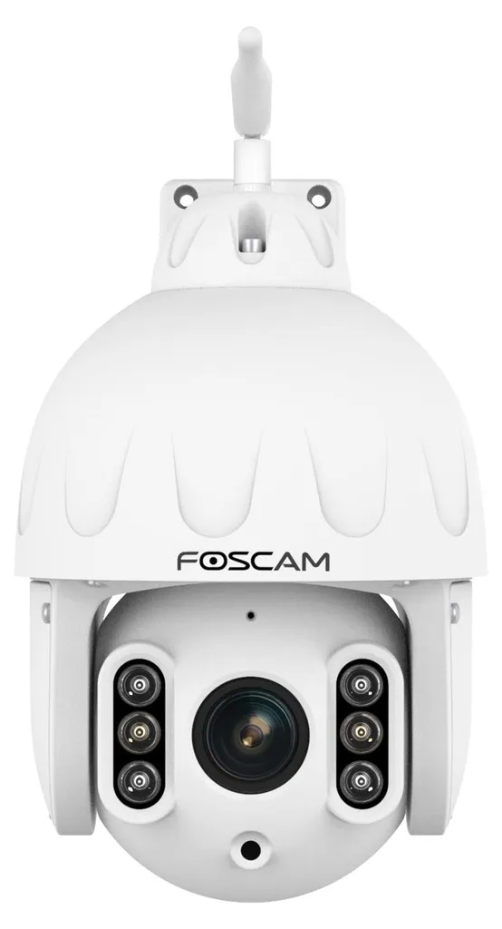 Foscam SD8P Caméra IP rotative WiFi 8 MP blanche haute définition