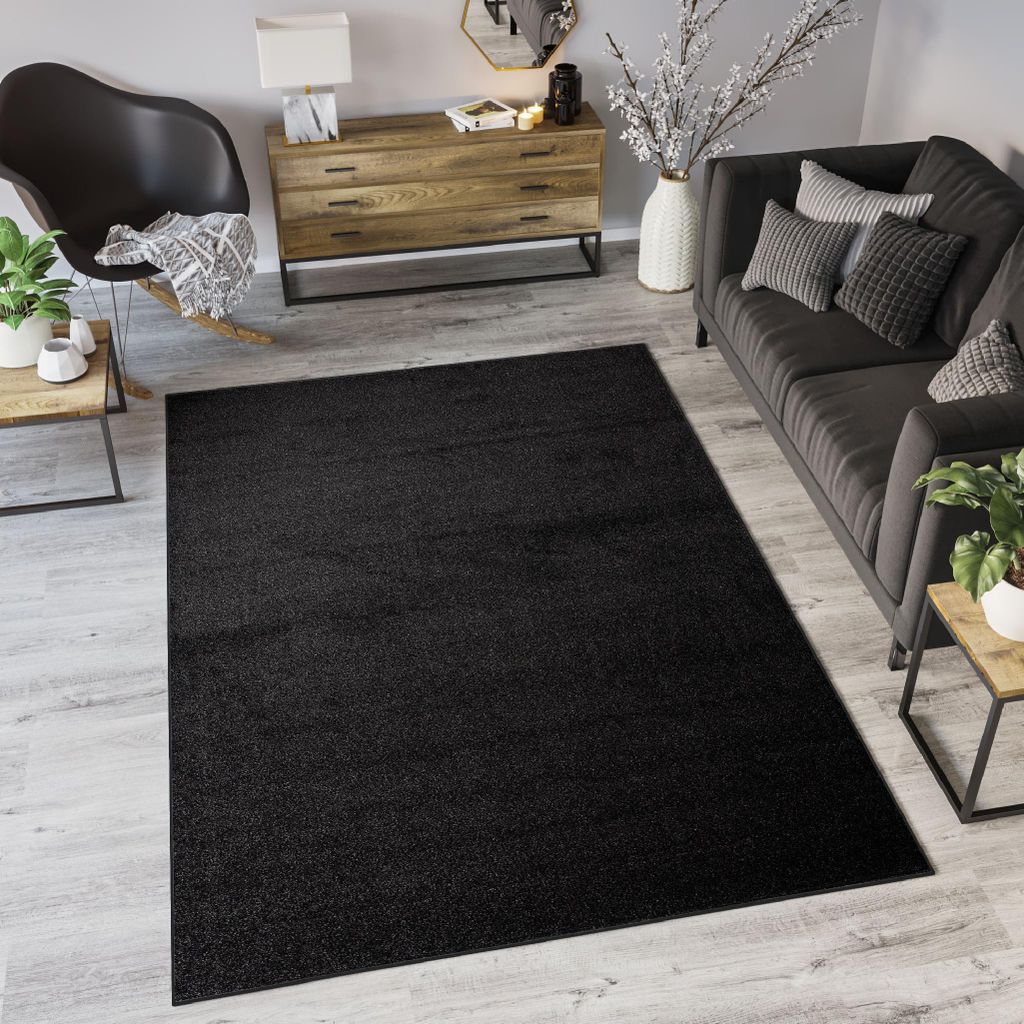 Tapis Tapiso, à poils courts, pour salon ou chambre, unie, Image du produit 