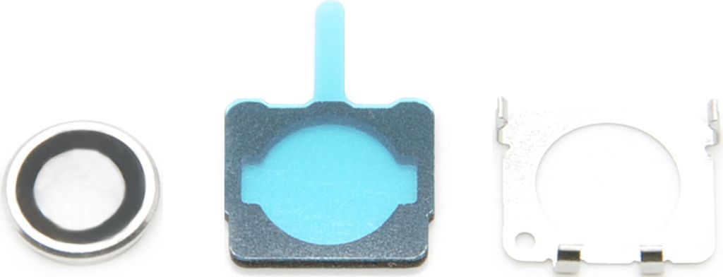 iPhone 6 Plus Kamera Linse Set Back Kamera Glas Linse Halterung Dichtung Silber