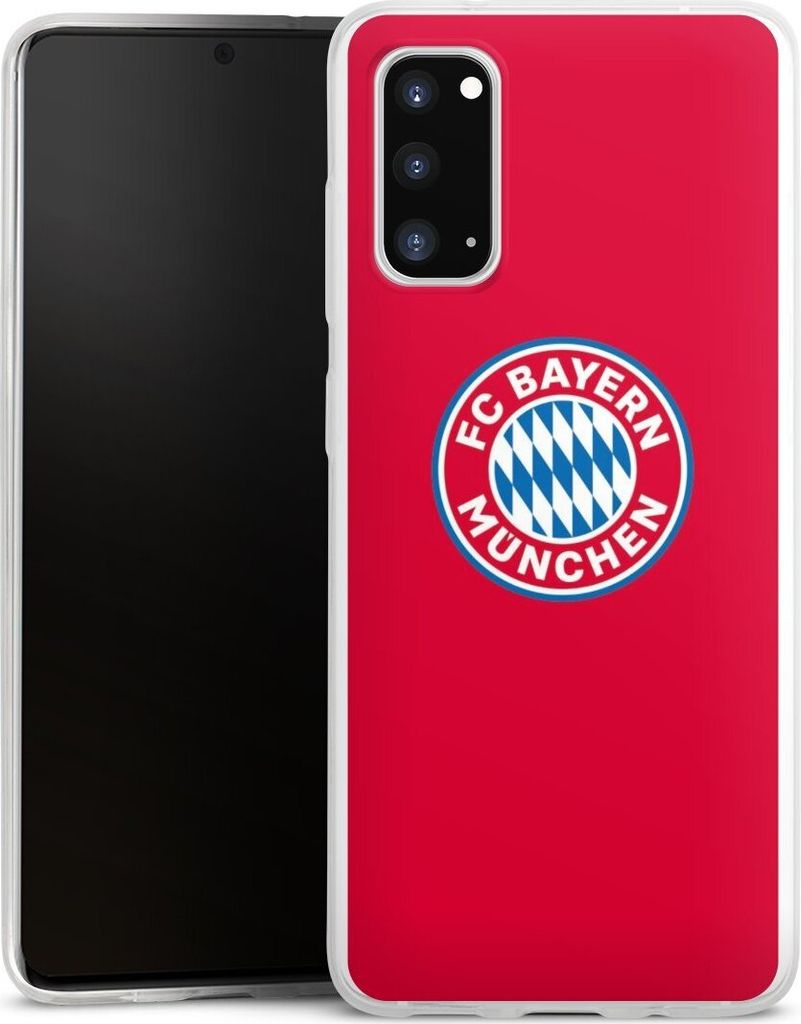 DeinDesign Slim Hülle für Samsung Galaxy S20 Silikon Case Ultra Dünn Handyhülle FC Bayern München FCB Logo