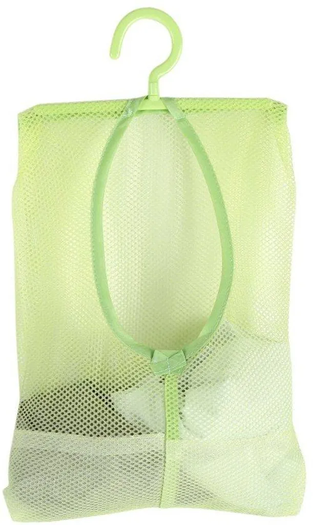 Pochette suspendue verte anti-désordre pour sous-vêtements et linge