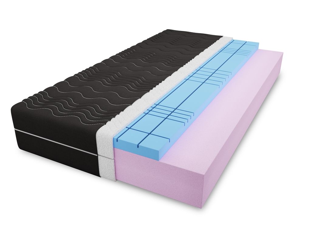 4ALLHOME Schaummatratze M1, T25 & T30 Schaum, Härtegrad H3, Beidseitig nutzbar, Atmungsaktiv & hypoallergen, Ergonomische Unterstützung, 120x200 ...