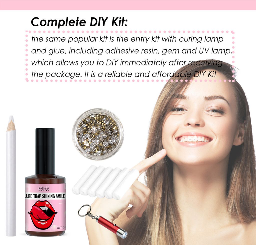 DIY Zahn Edelstein Set, Edelstein Kit Zahnstein Schmuck Produktbild 5