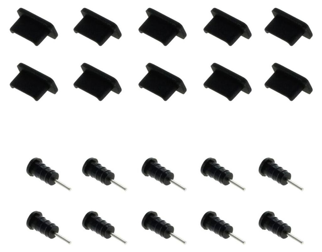 10x USB-C Staubschutz Abdeckung für Ladebuchse v. Handy Produktbild 