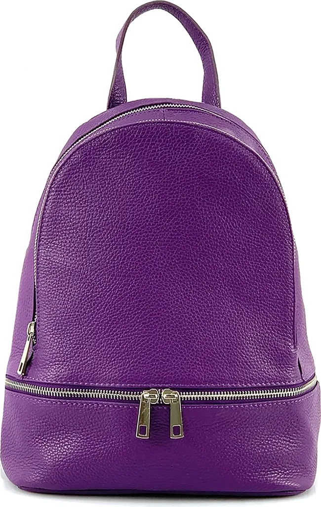 Petit Sac à Dos Ville Lilas en Cuir pour Femme - Modèle Florence