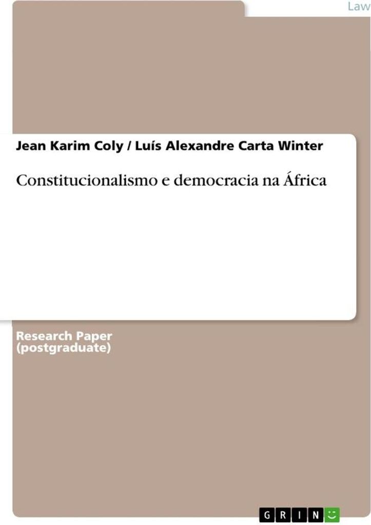 Constitucionalismo e democracia na África