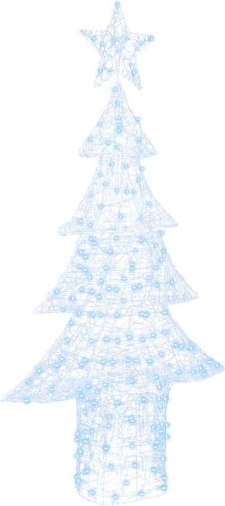 Weihnachtsbaum mit 240 LEDs Kaltweiß 180 cm Acryl