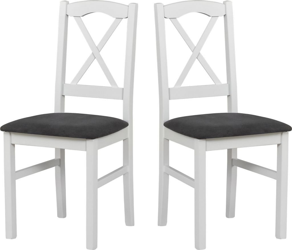 LeafDesign Esszimmerstühle Holz - Stuhl Buche Massiv - Stühle Esszimmer 2er Set - Holzstuhl - Esstischstühle -Küchenstühle 2er Set, NILO 11, w...