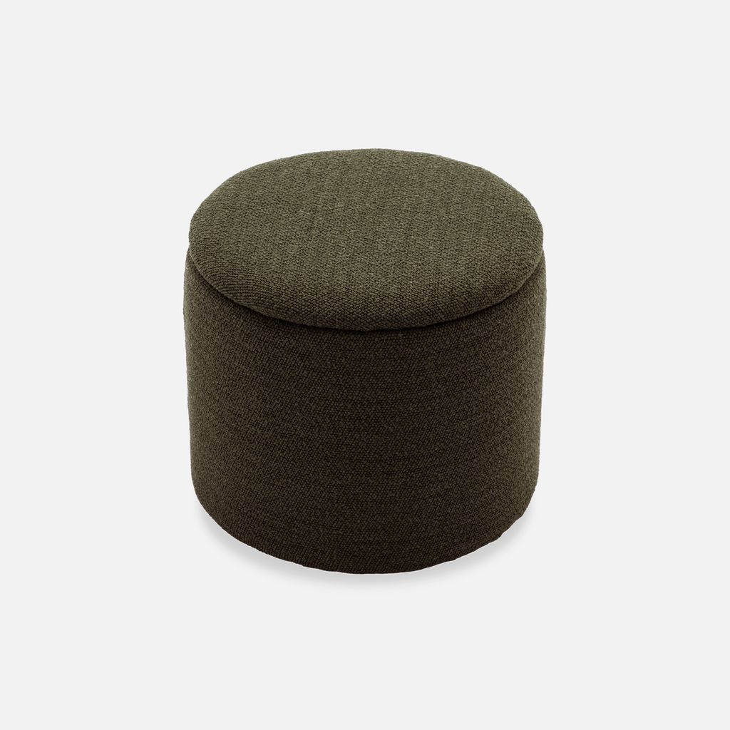 sweeek - Stoffhocker mit Stauraum - Khaki