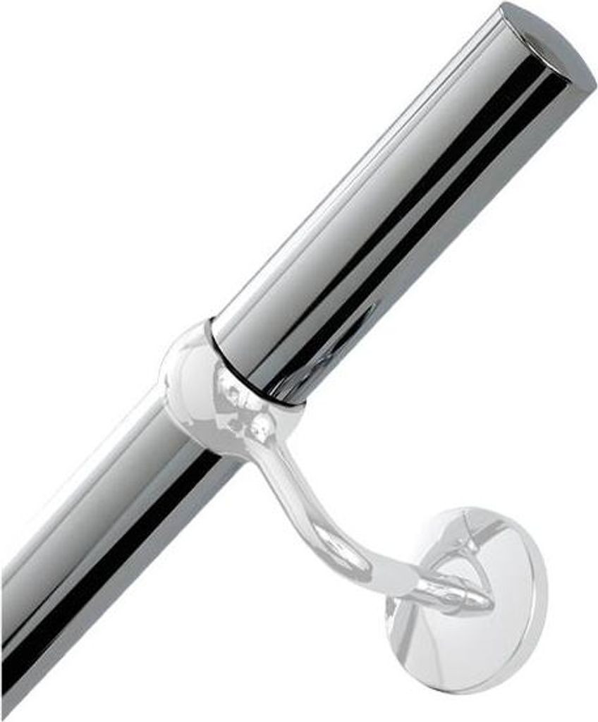 Handlauf aus Metall Chrom Endfertigung Produktbild 