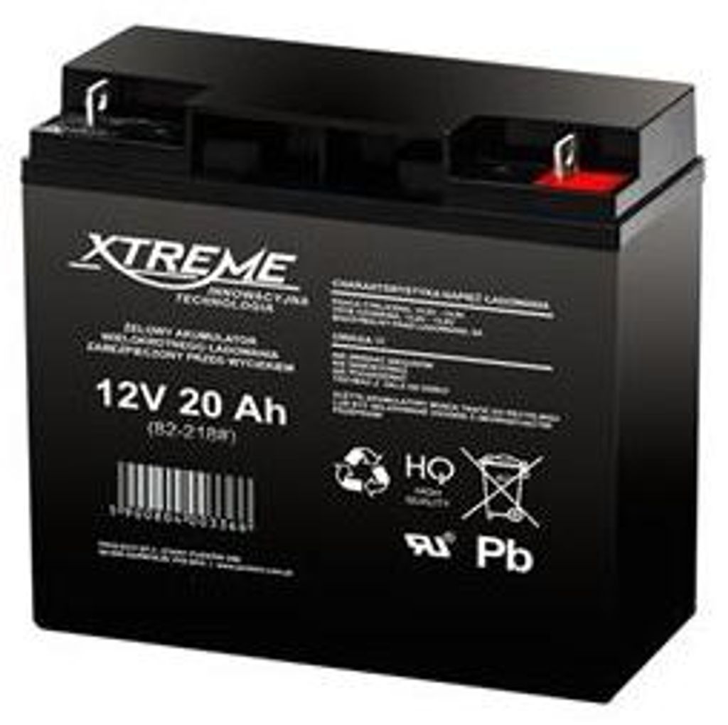 Gel AGM Batterie Xtreme 12V 20Ah zyklenfest wartungsfrei Produktbild 