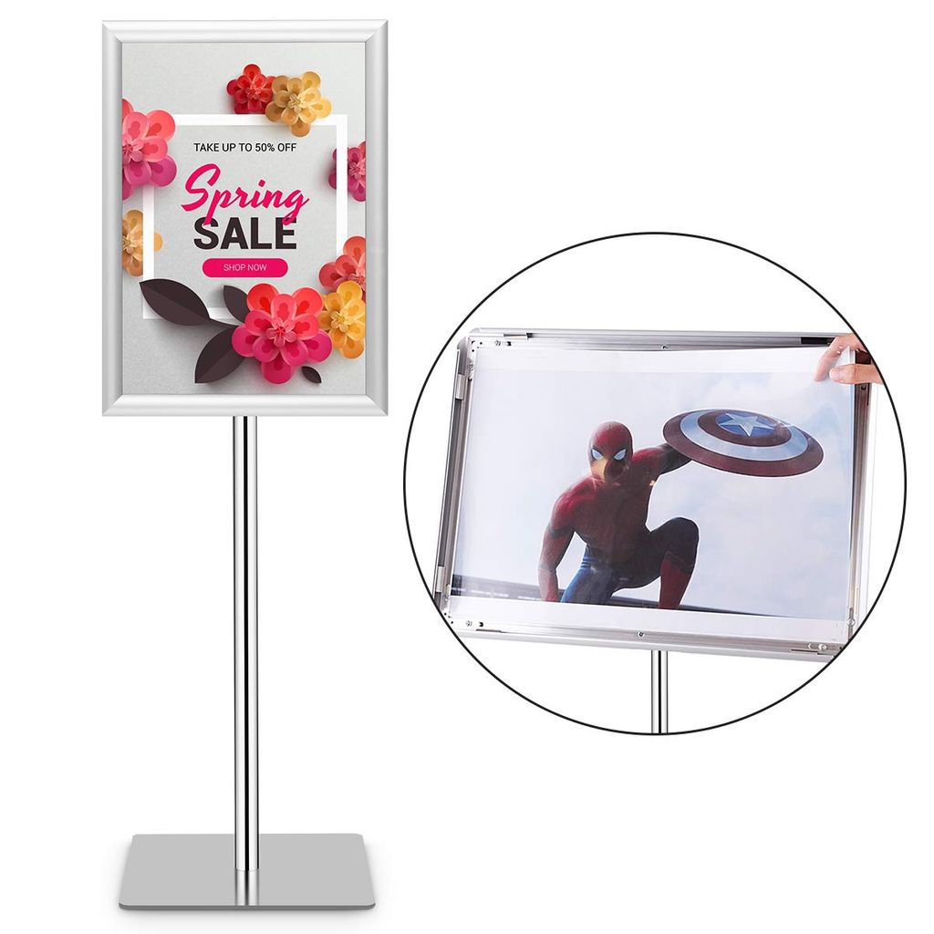 COSTWAY Infostaender Informationsstaender Plakatstaender Kundenstopper Praesentationsstaender Plakat Aufsteller Staender Werbestaender A3 hoehenver...