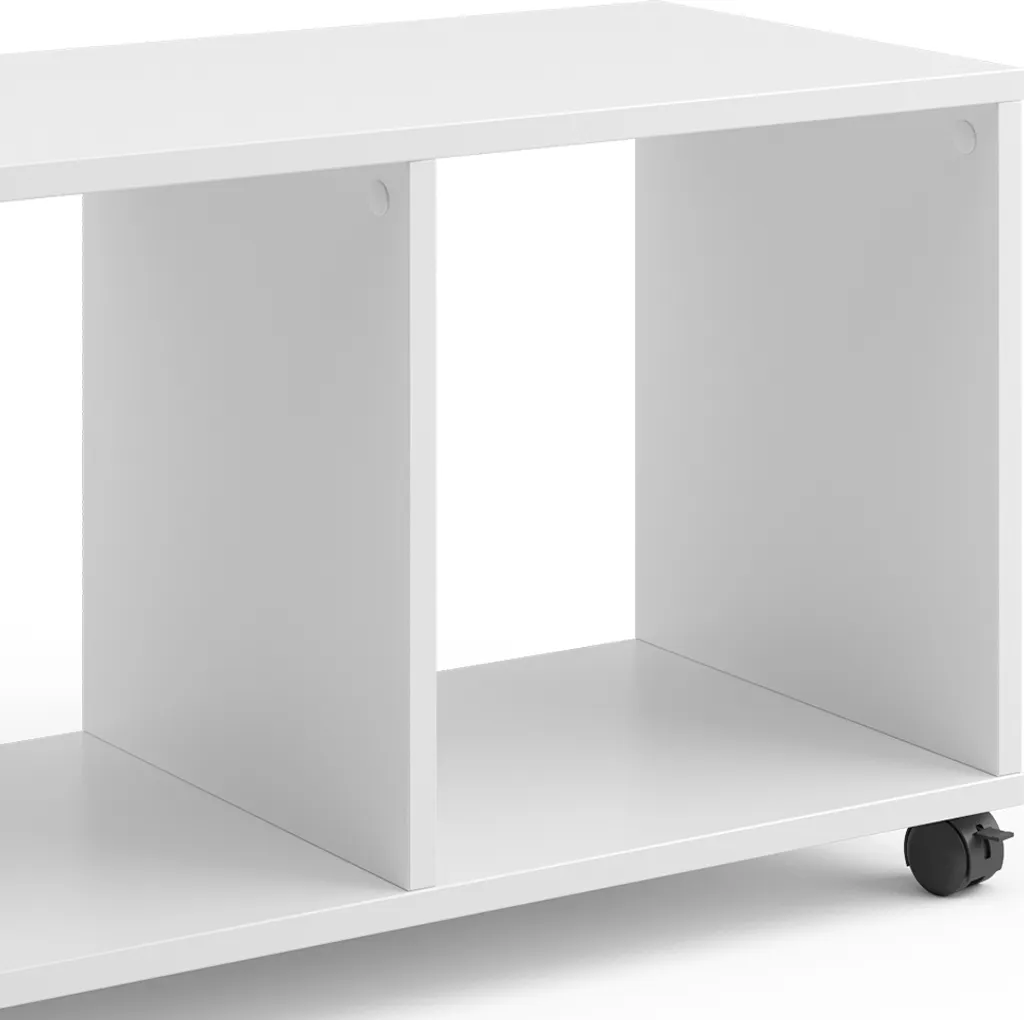 Table basse pour canapé blanc Vicco 72x30 cm - Meuble gain de place - 5