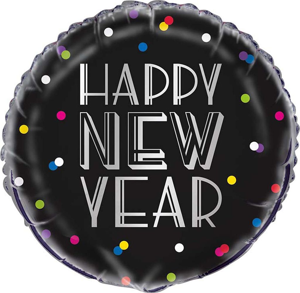 Happy New Year Folienballon Silvester
