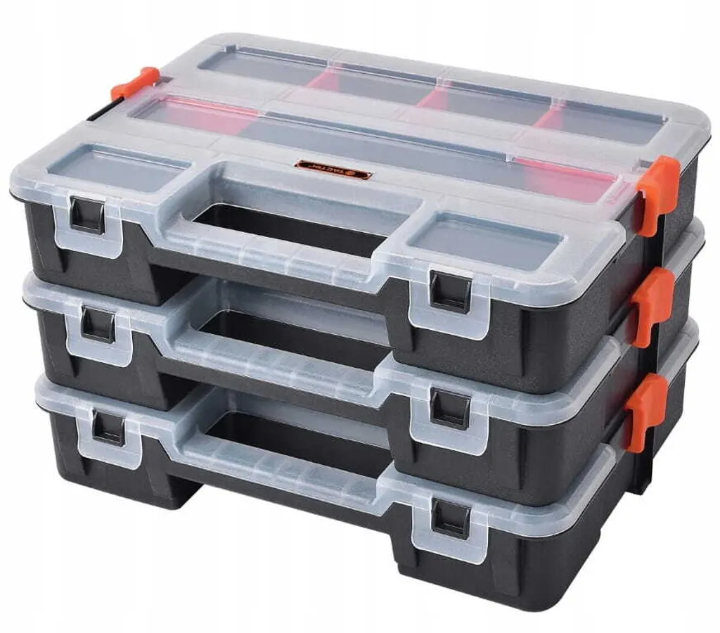 Organisateur modulaire 3 pièces avec poignée pour rangement de bijoux