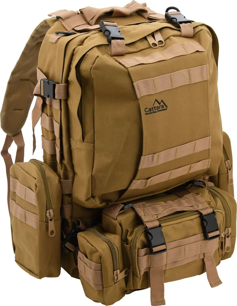 Grand sac à dos de randonnée 55l type militaire pour trekking et survie