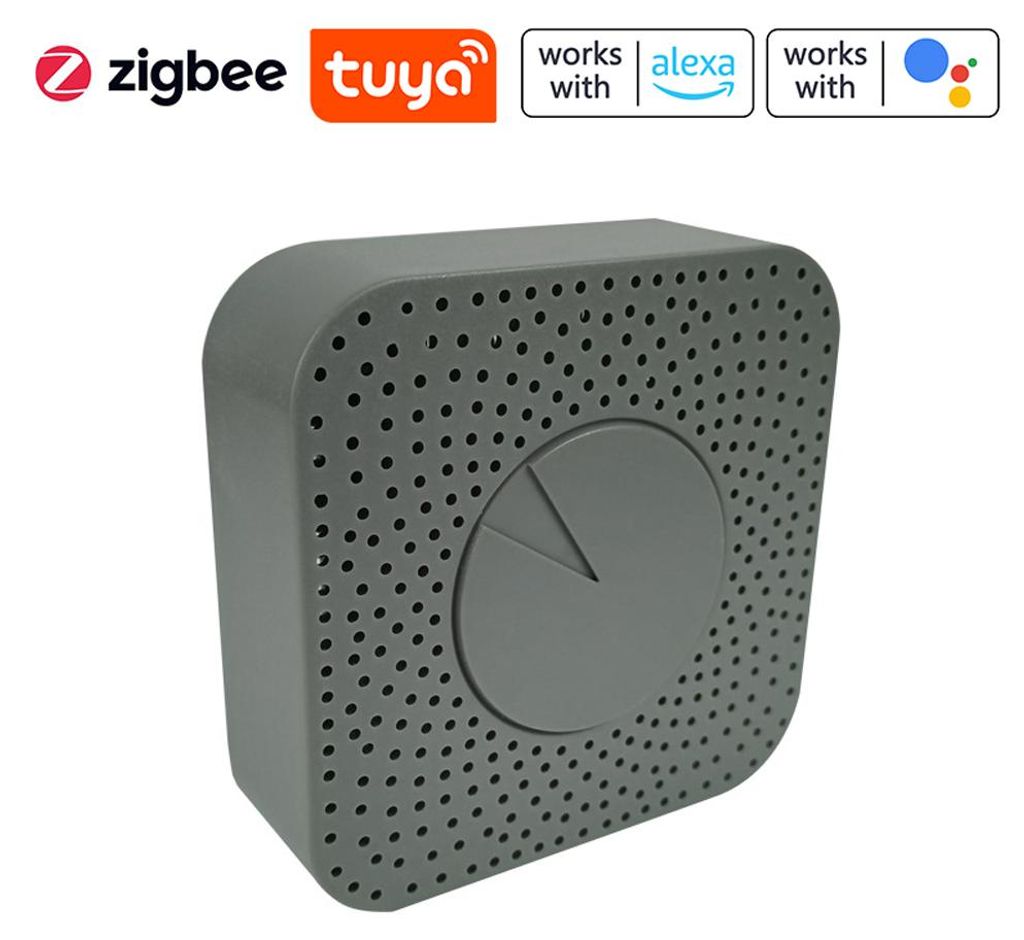 Tuya ZigBee Intelligenter Luftqualitätsmonitor 5-in-1 Housekeeper HCHO/CO2/VOC/Temperatur/Feuchtigkeitsdetektor, unterstützt Fern-APP-Steuerung, ...